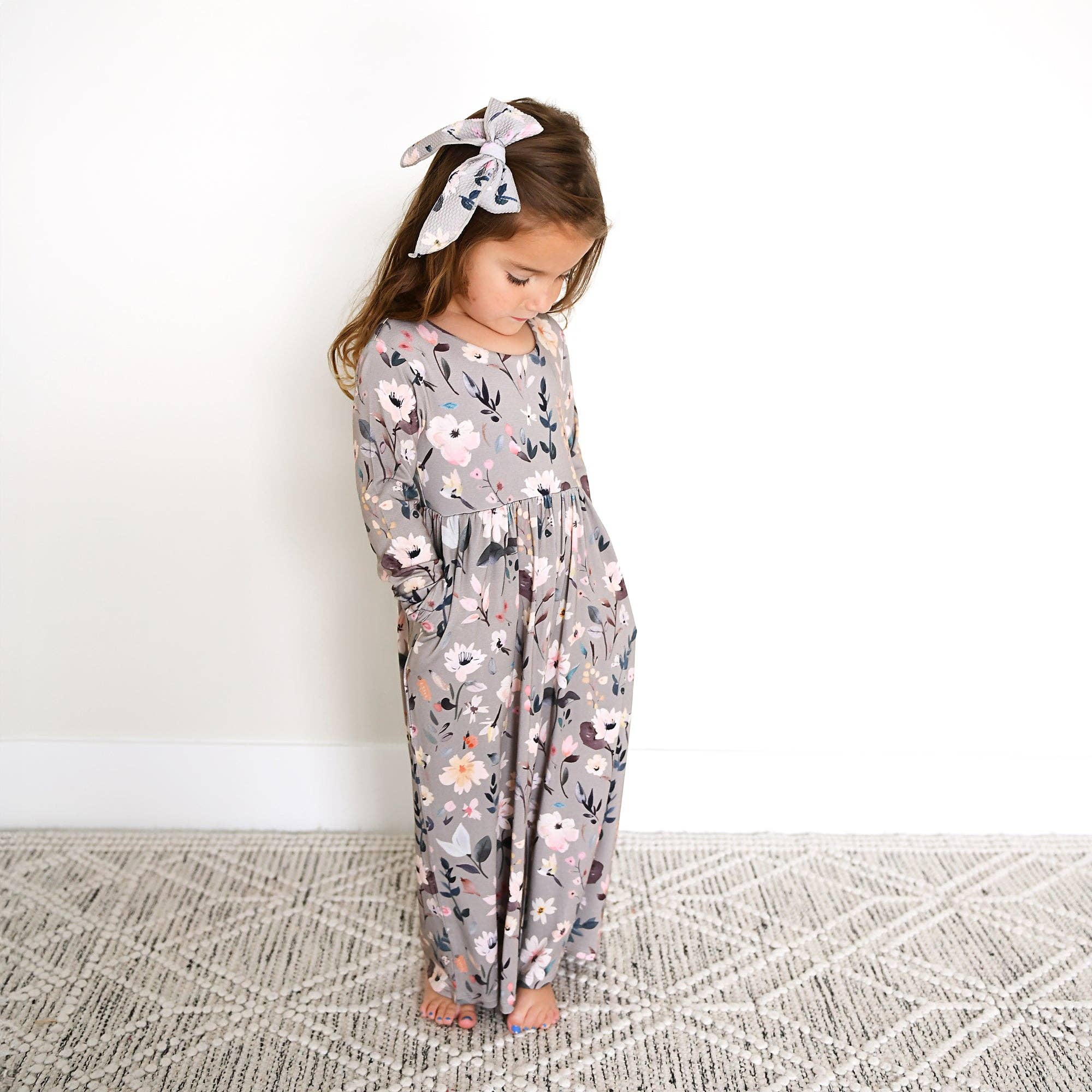 Grey Gardenia Bamboo Romper