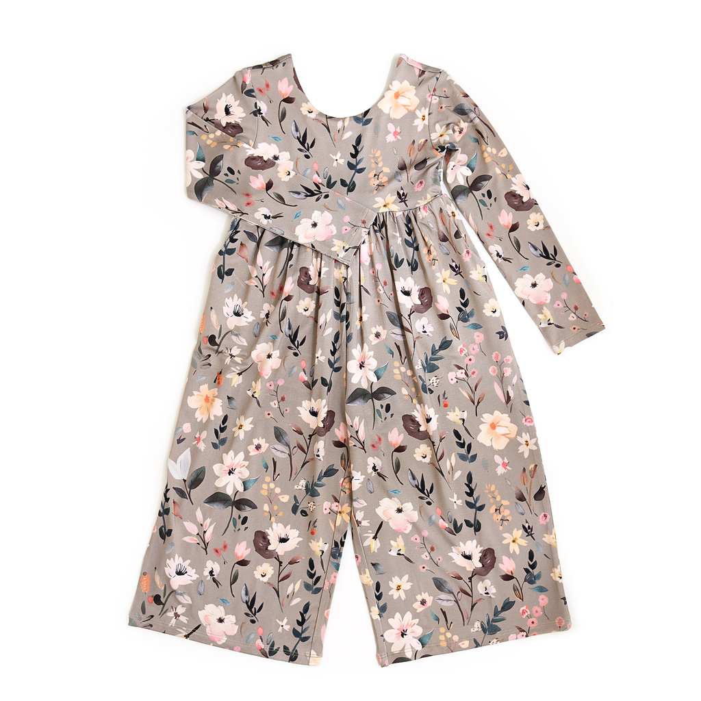 Grey Gardenia Bamboo Romper