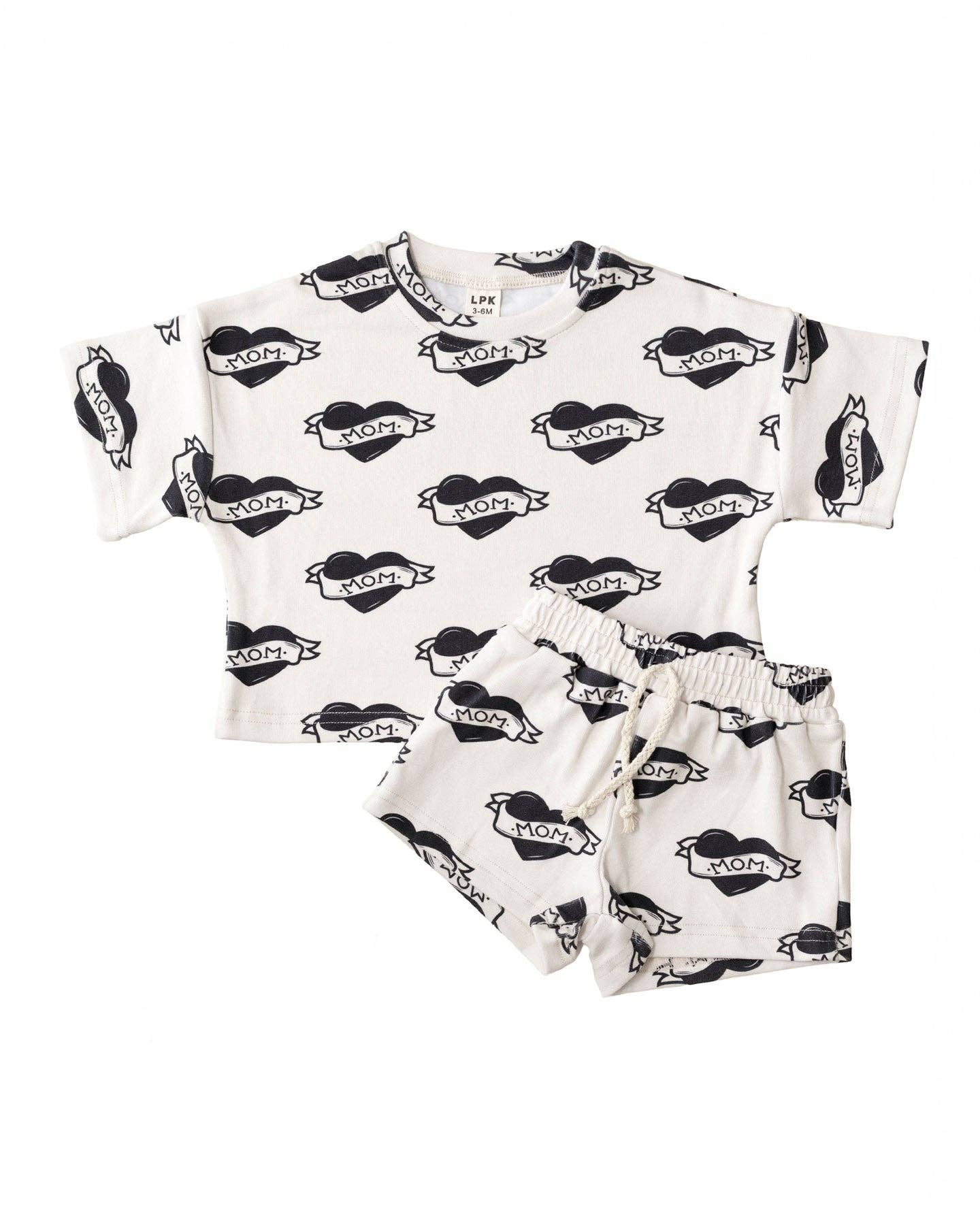 Mom Tattoo Short Set