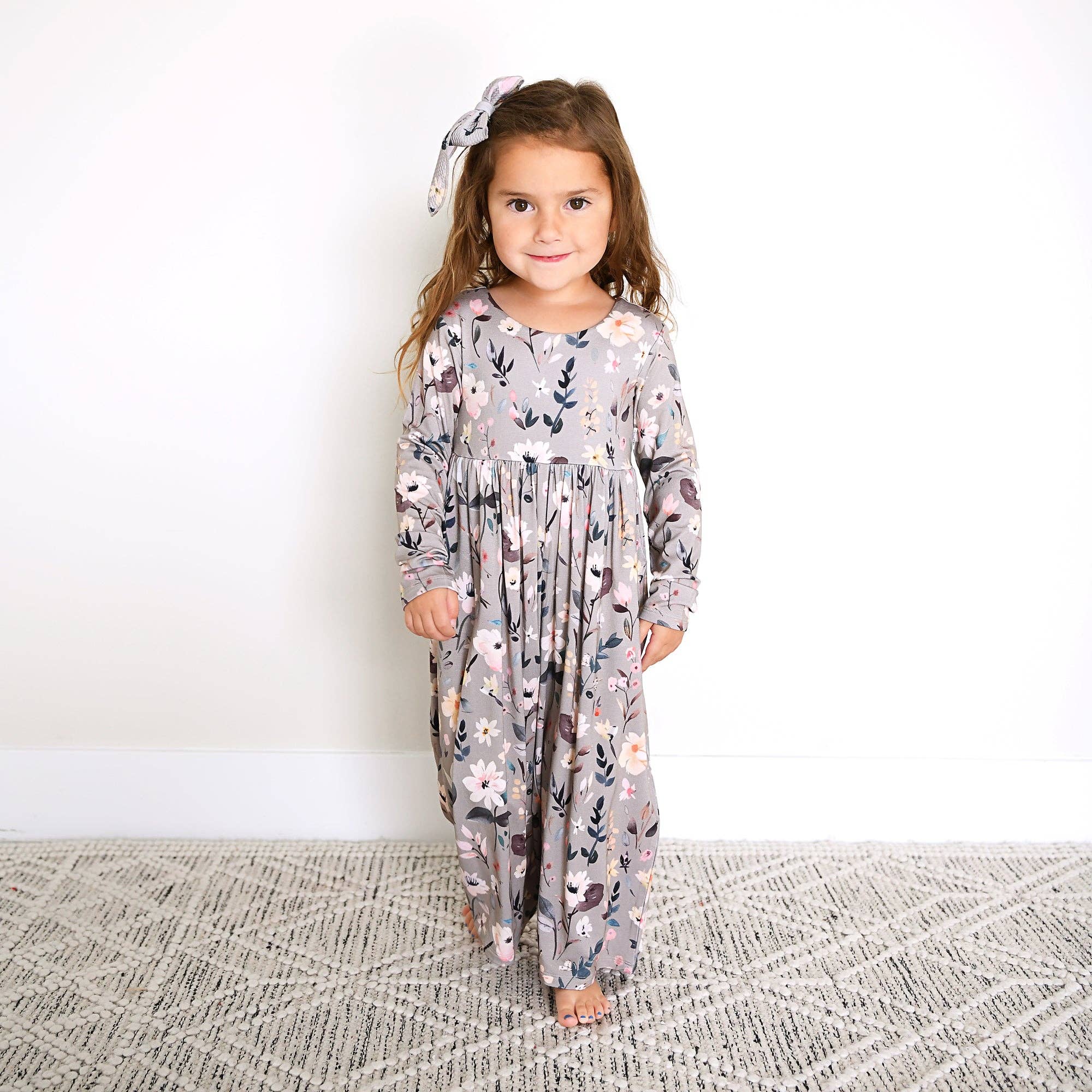 Grey Gardenia Bamboo Romper