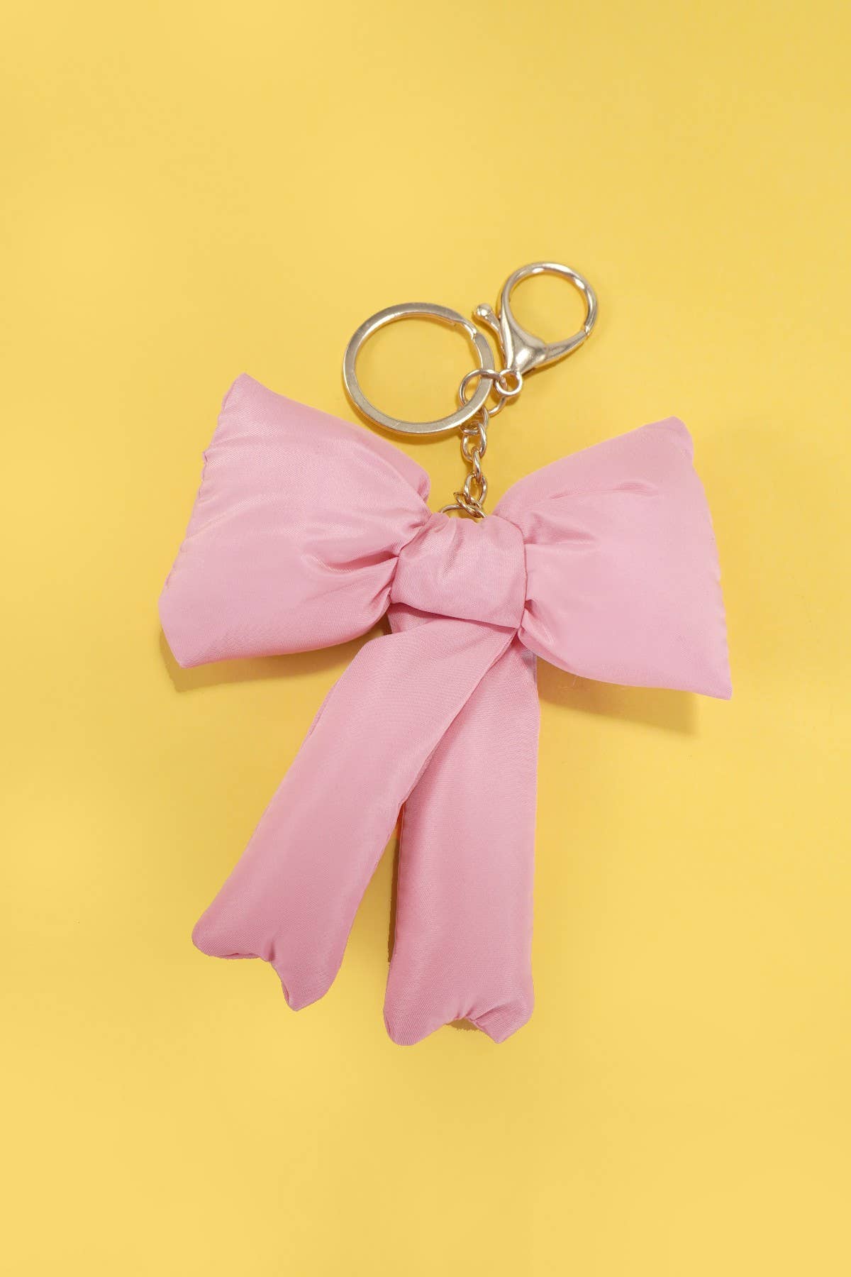 Chic Puffer Bow Key Chain