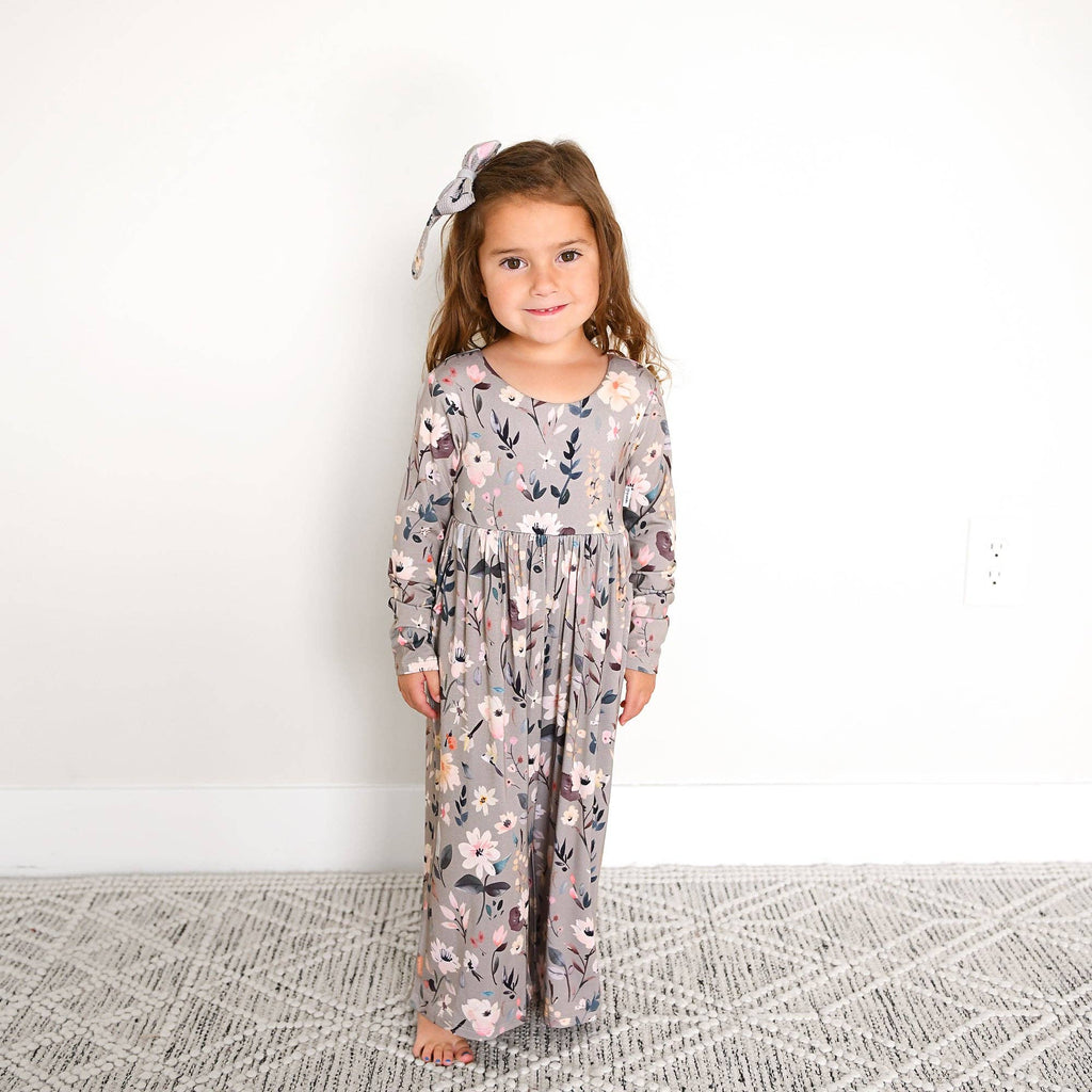 Grey Gardenia Bamboo Romper