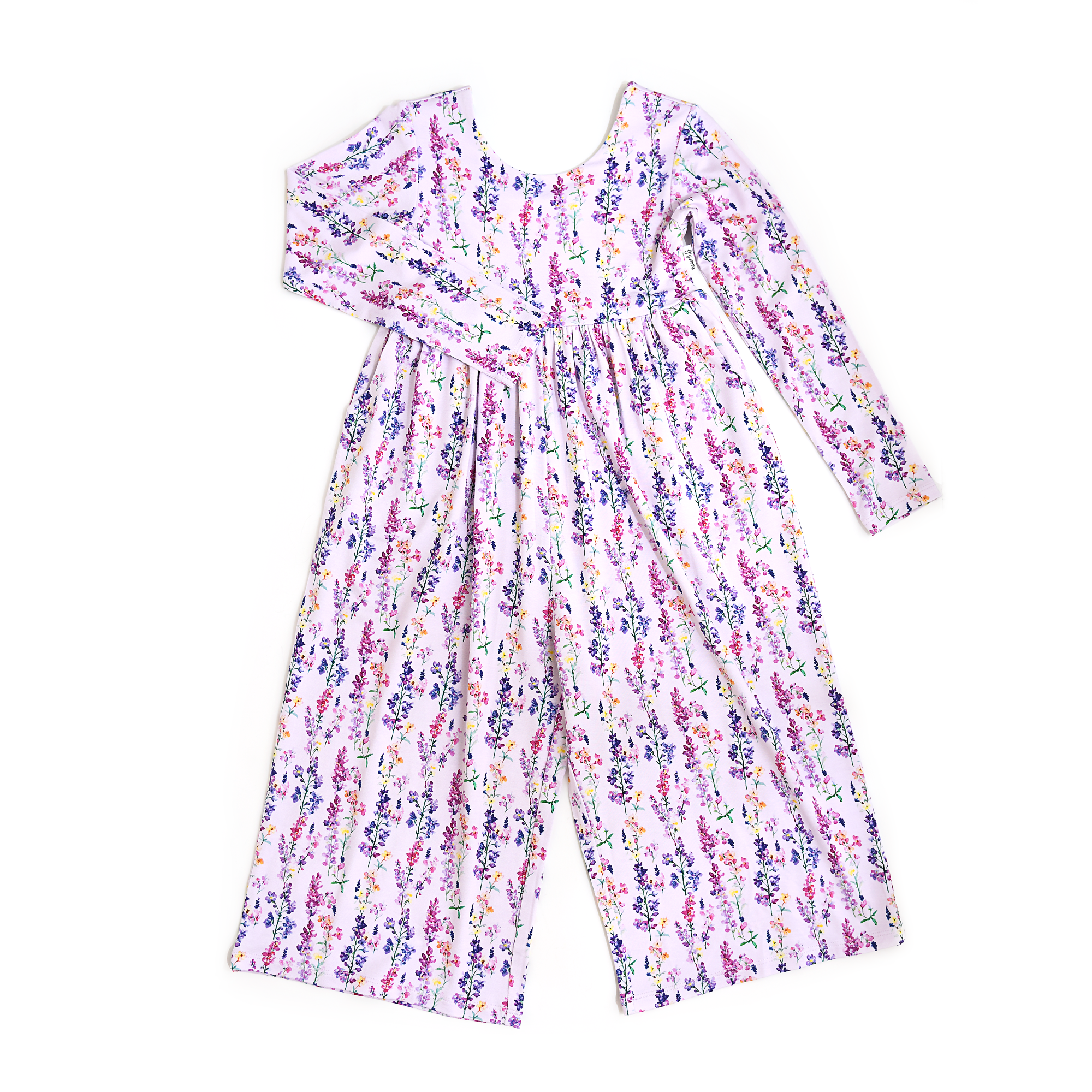 Lavender Blossom Floral Bamboo Romper