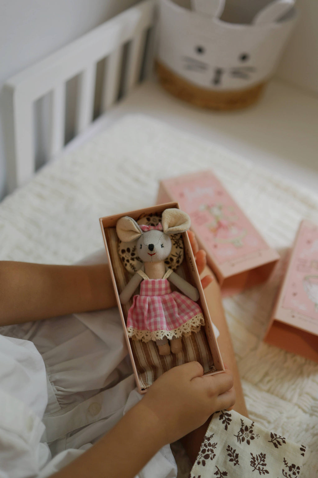 Levlovs Mouse Lulu in a Box with the Bedding Summer Gift Set