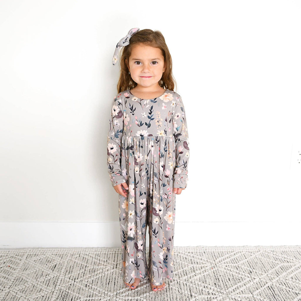 Grey Gardenia Bamboo Romper