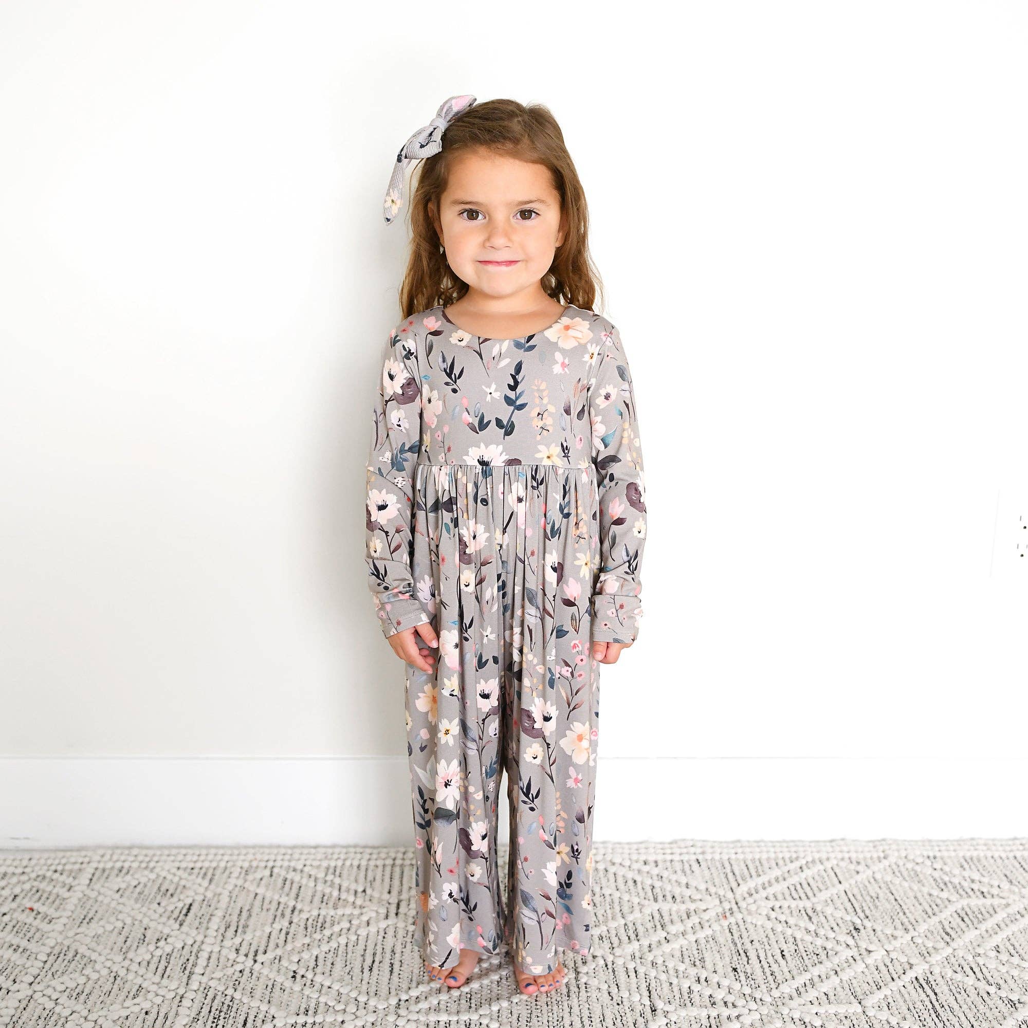 Grey Gardenia Bamboo Romper