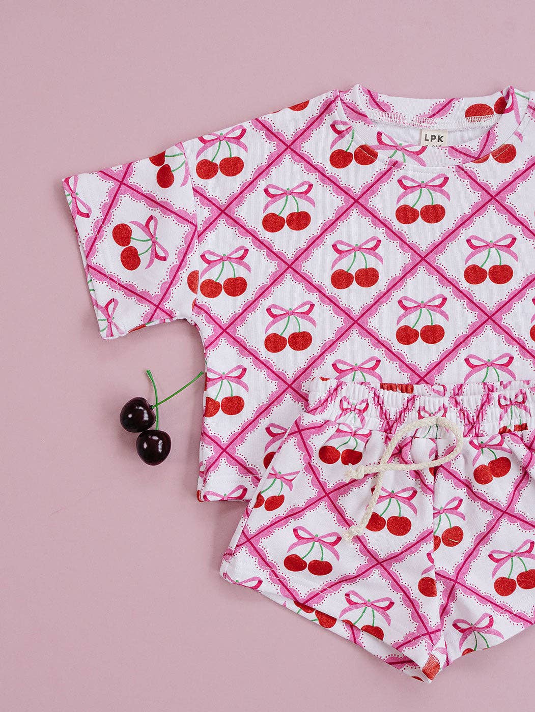 Cherry Picnic Short Set