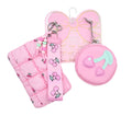 Quilted Scrunchies Cherry 3 Piece Coin Purse Keychain Set