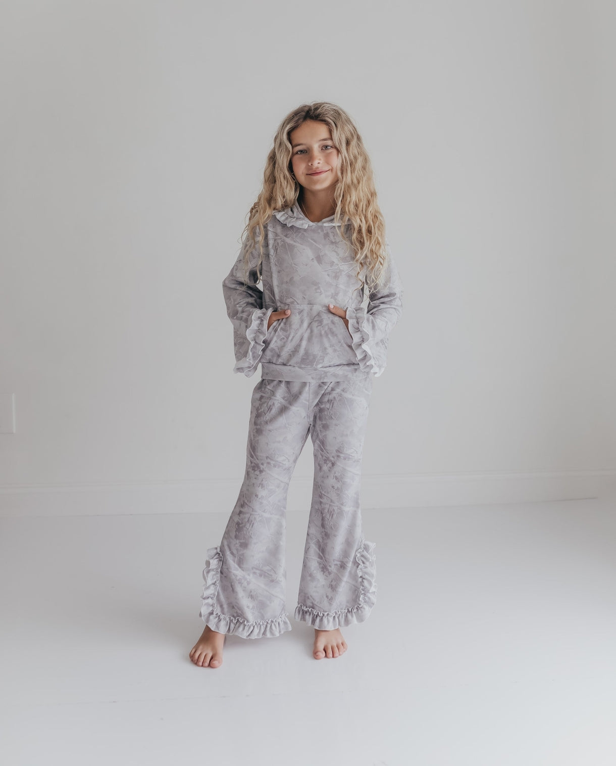 CAMO Ruffle Lounge Set