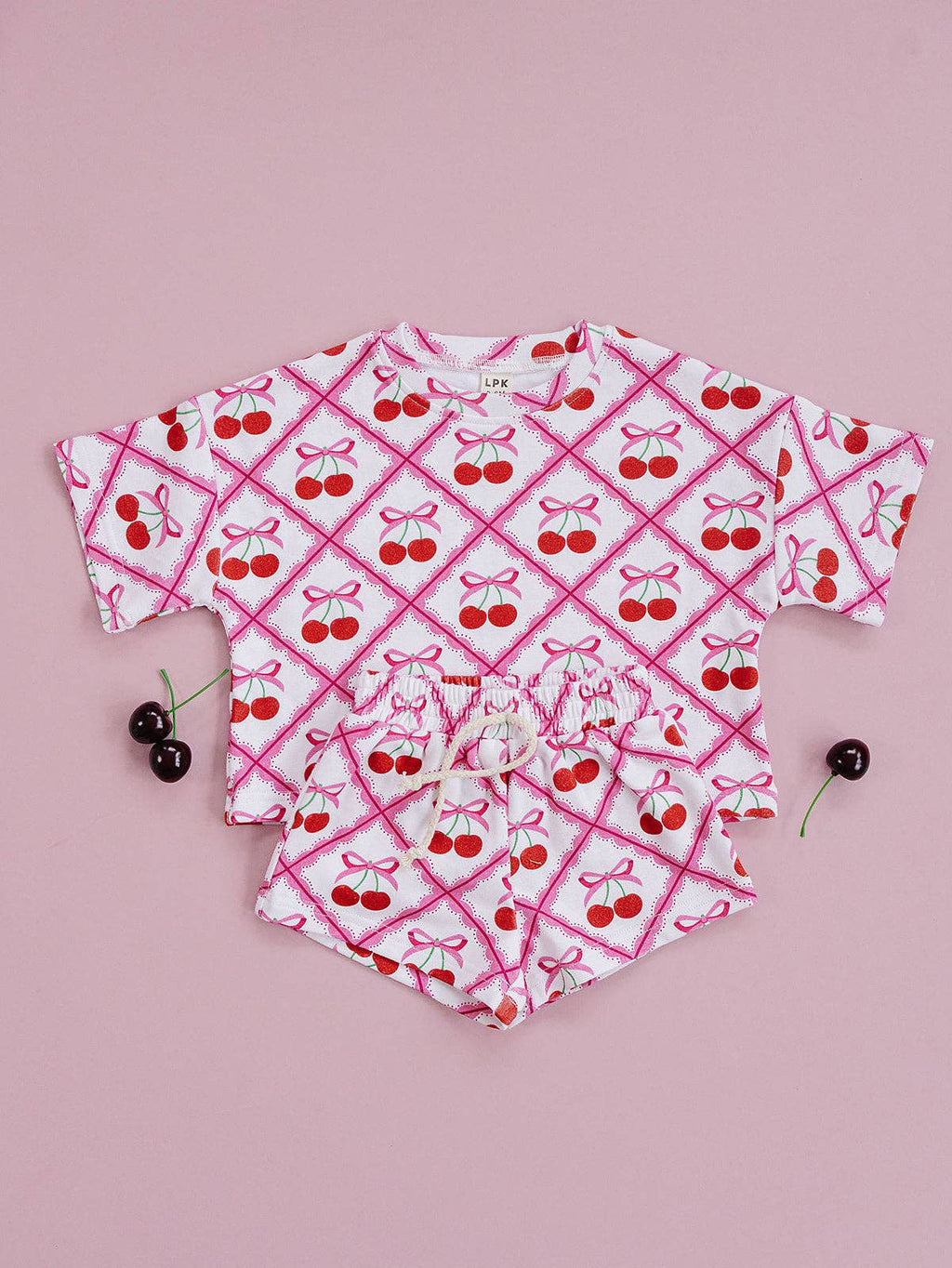 Cherry Picnic Short Set