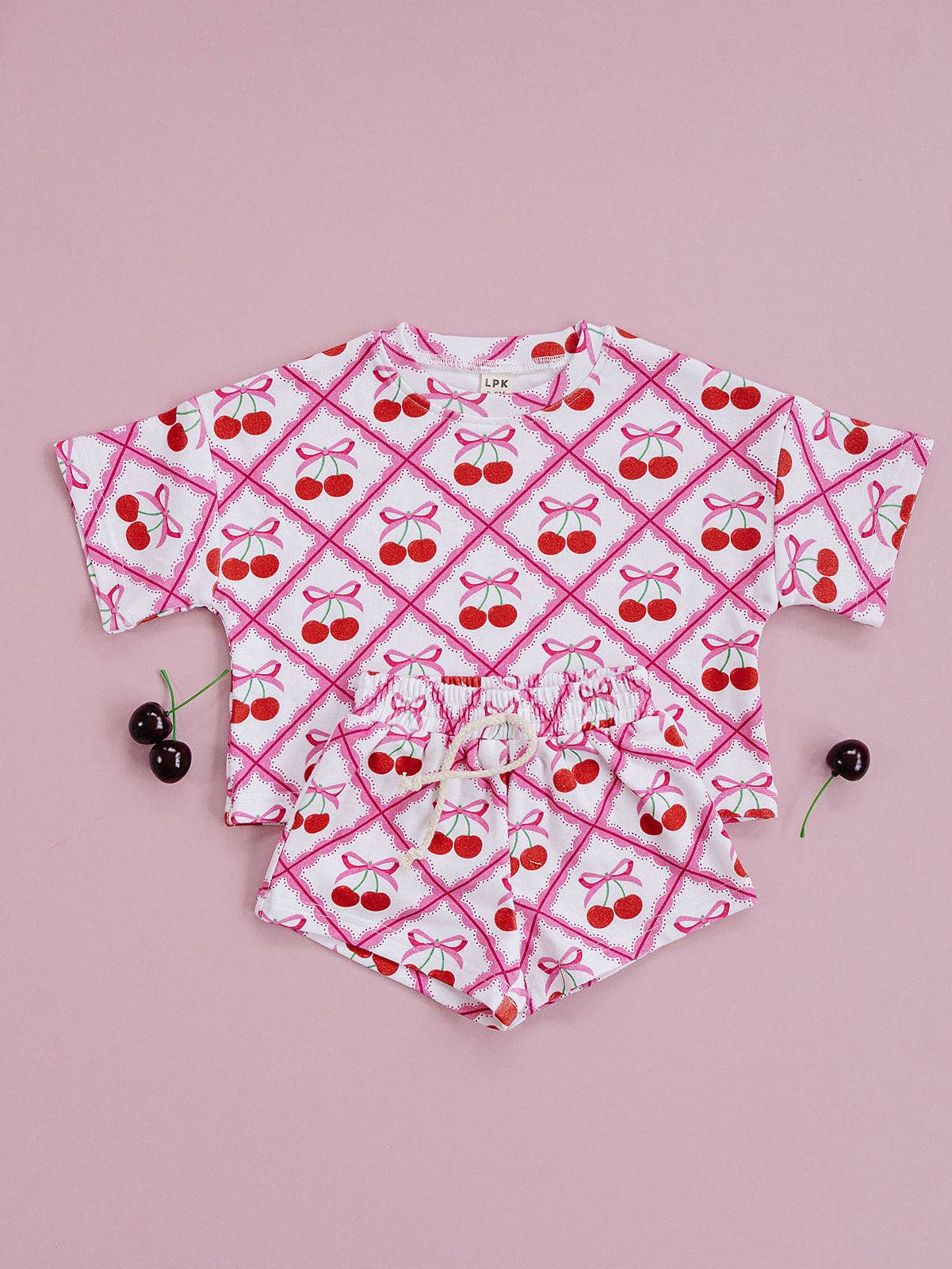 Cherry Picnic Short Set