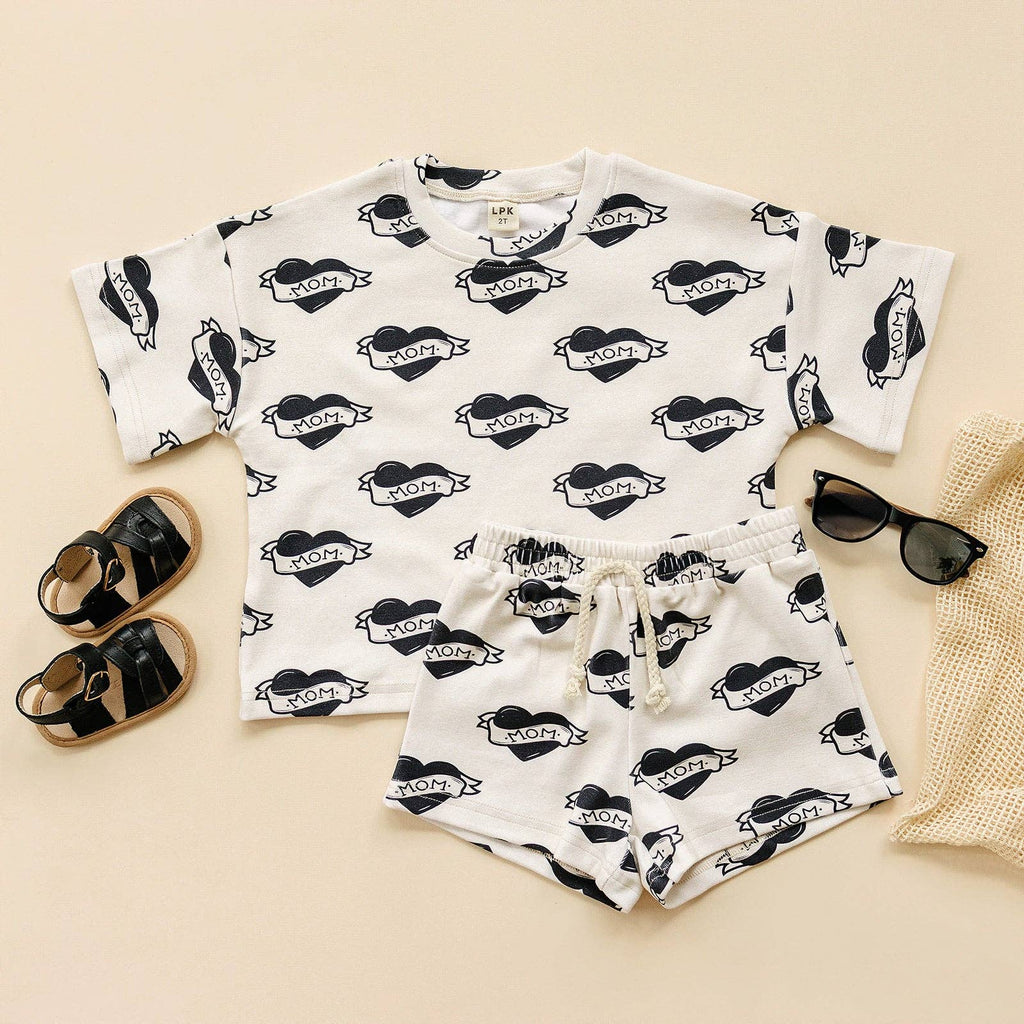 Mom Tattoo Short Set