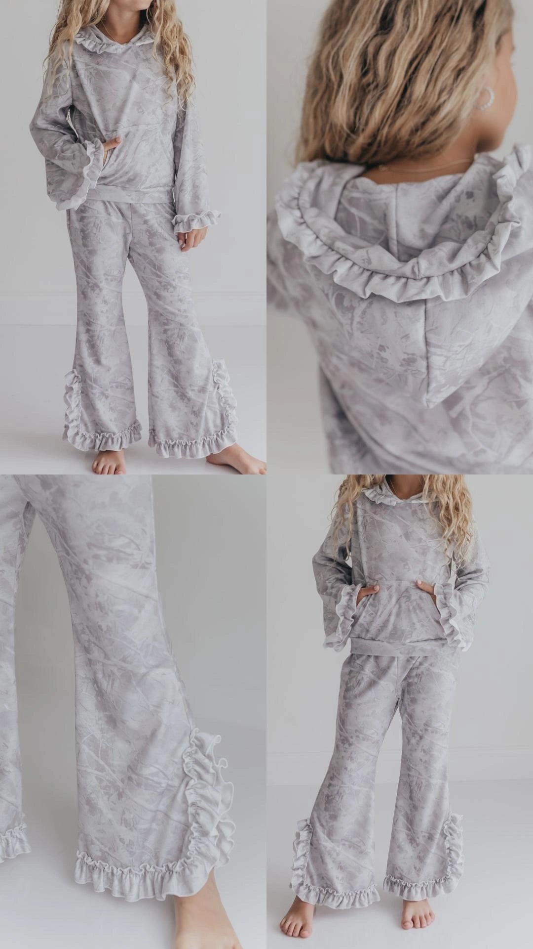 CAMO Ruffle Lounge Set