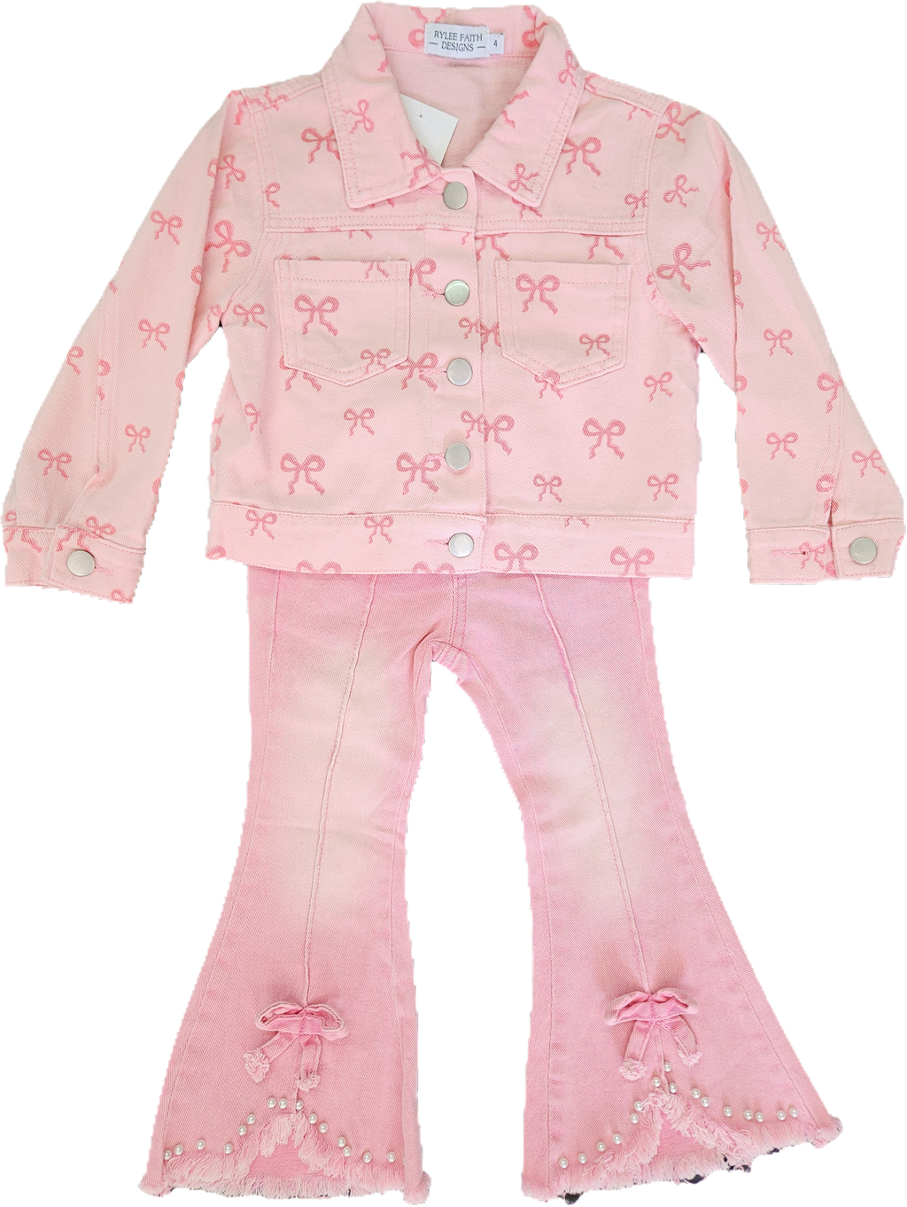 Sweetheart Denim Bow Jacket