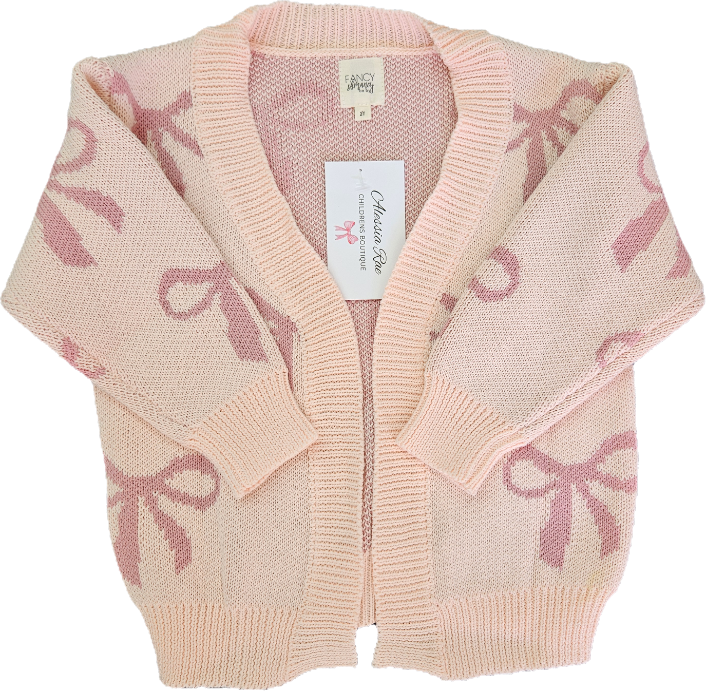 Pretty In Bows Cardigan- Pink