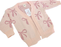 Pretty In Bows Cardigan- Pink