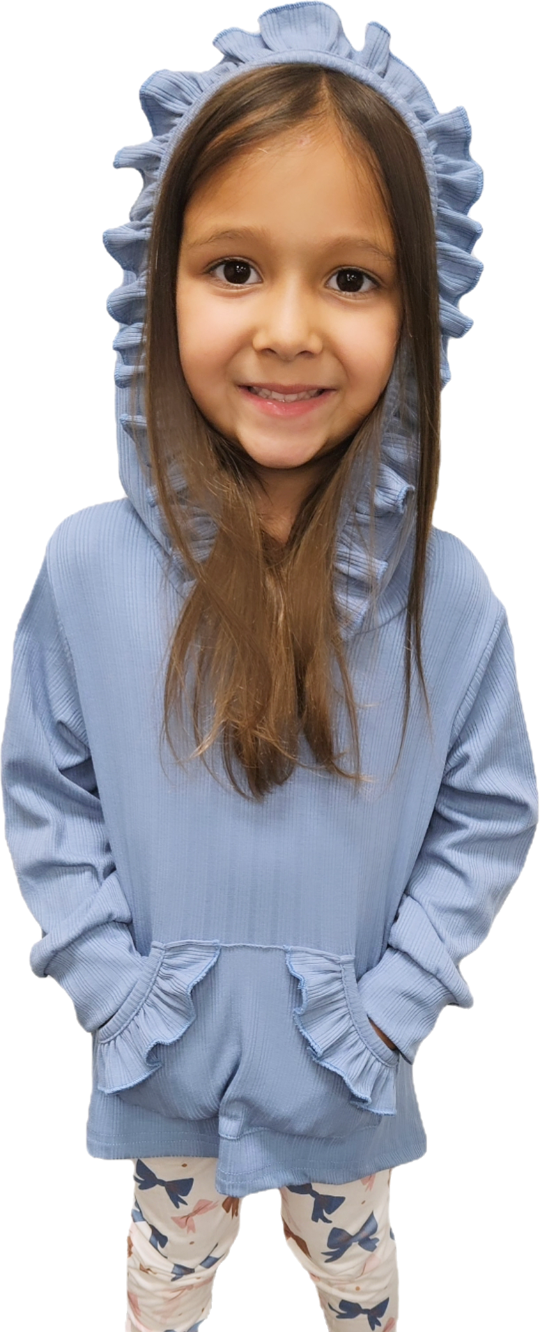 Hi-Lo Bow Legging Ruffle Set