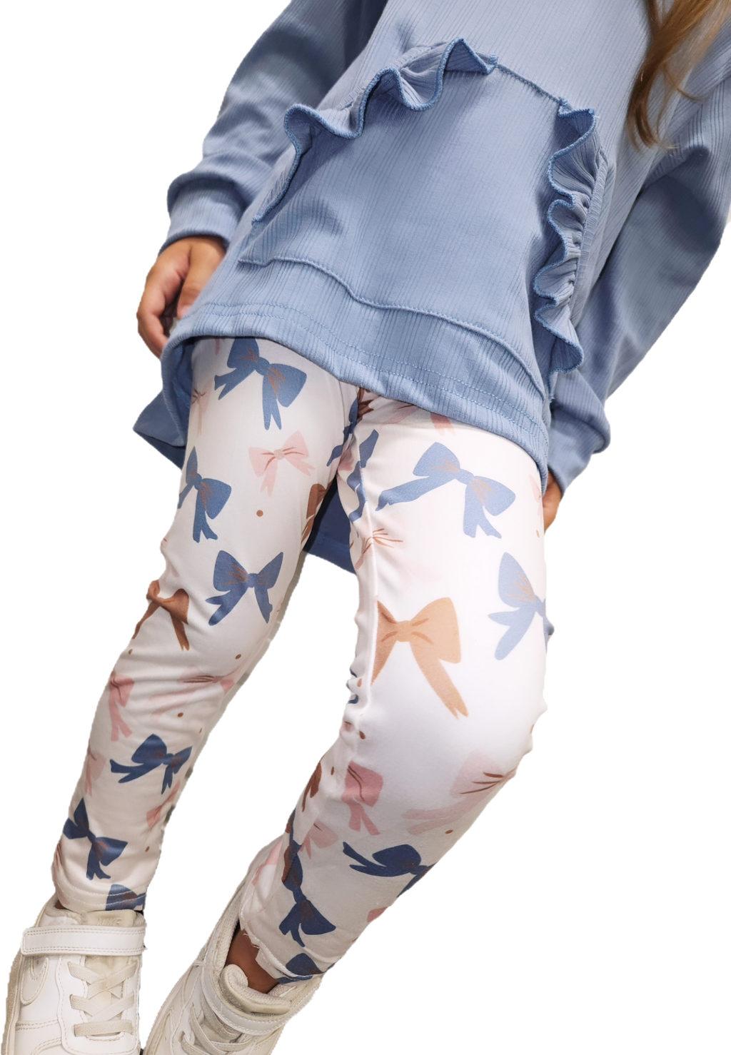 Hi-Lo Bow Legging Ruffle Set