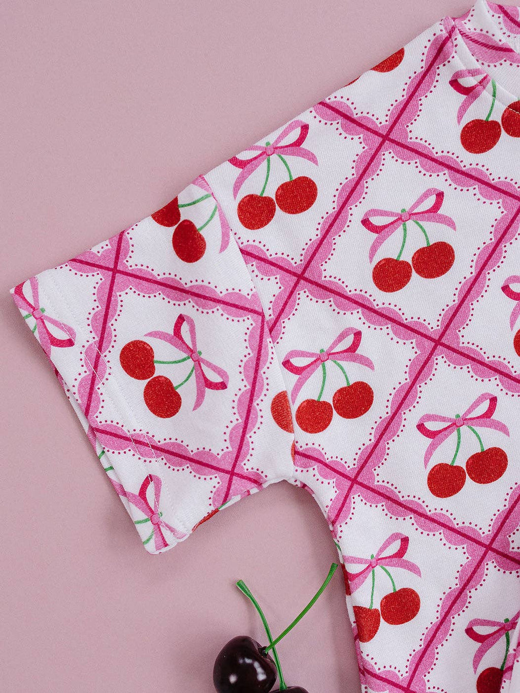 Cherry Picnic Short Set