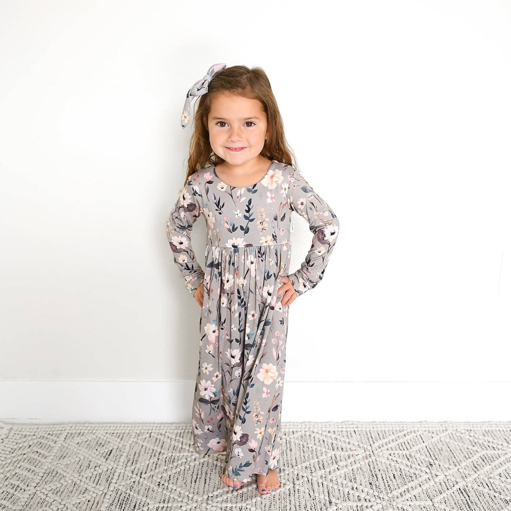 Grey Gardenia Bamboo Romper