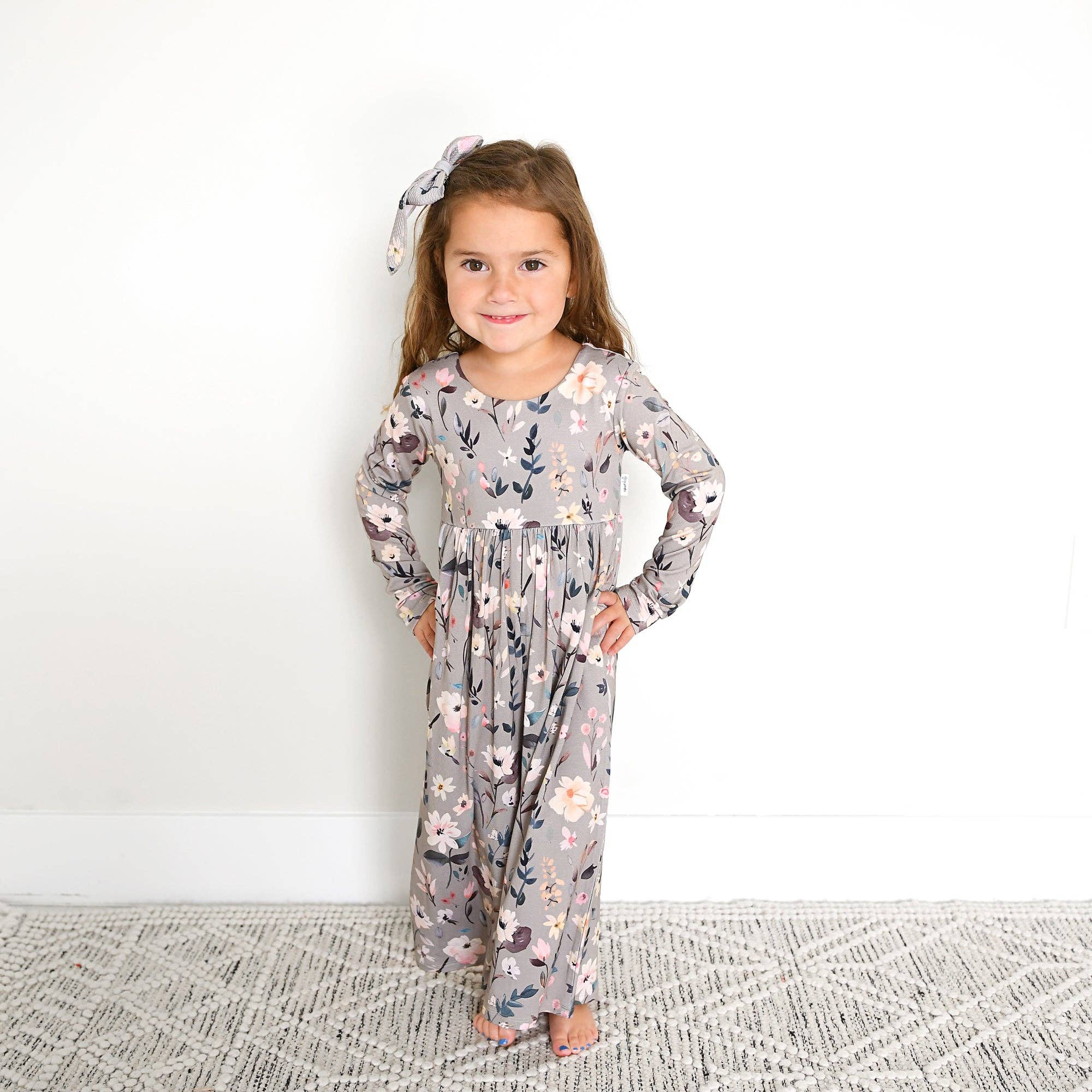 Grey Gardenia Bamboo Romper