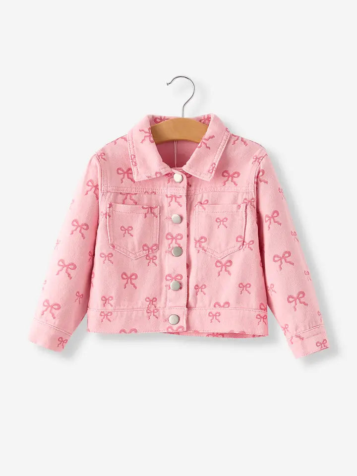 Sweetheart Denim Bow Jacket
