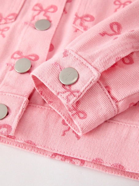 Sweetheart Denim Bow Jacket