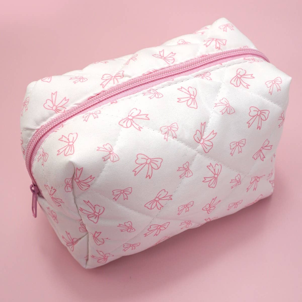 Cotton Bow Cosmetic Pouch