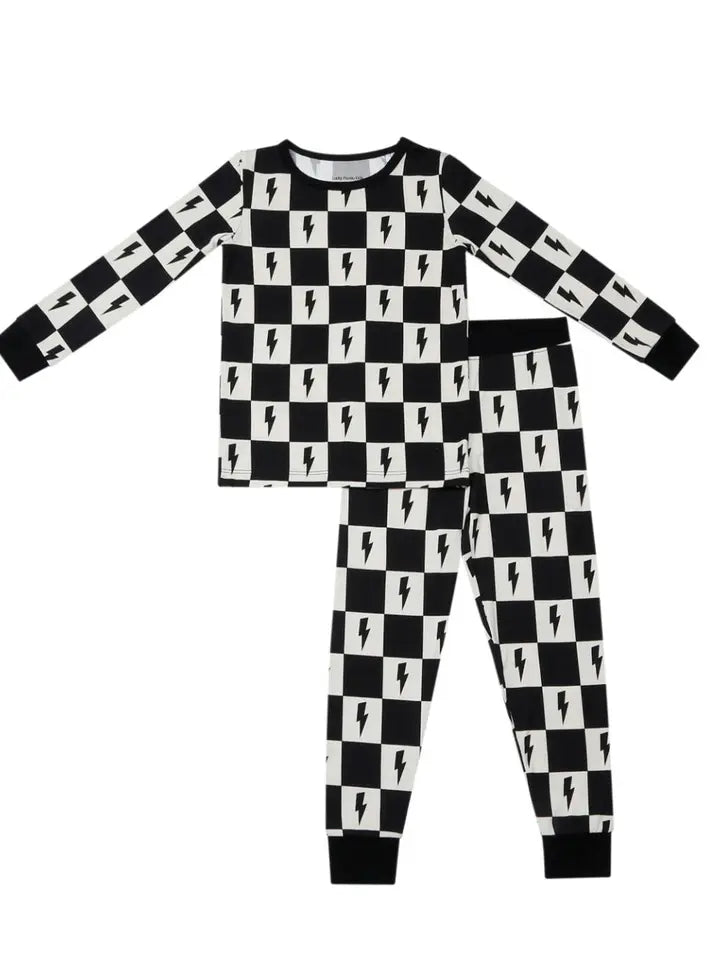 Bamboo Pajama Set- Checks & Bolts