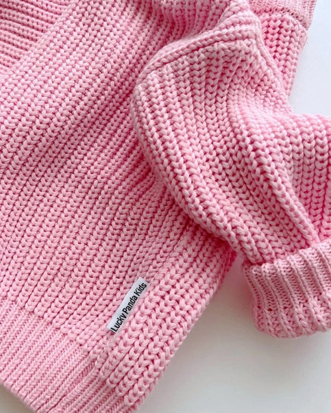 Chunky Knit Sweater - Pink
