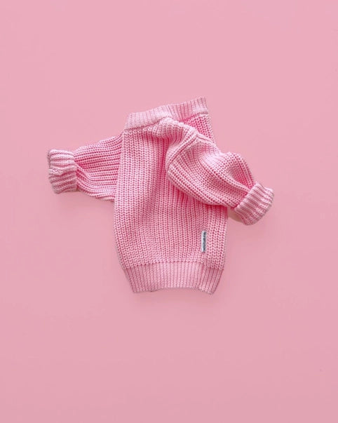 Chunky Knit Sweater - Pink