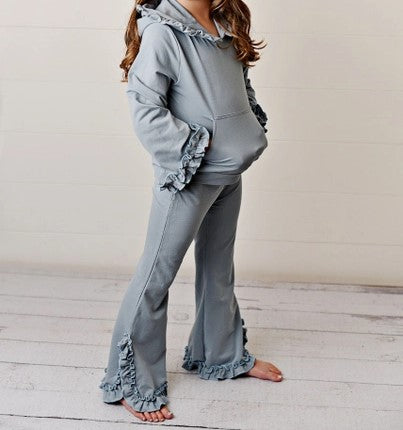 Dusty Hooded Ruffle Set